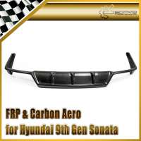 For Hyundai 9th Gen Sonata LF ZT Style Carbon Fiber Rear Diffuser Trim (China Version)