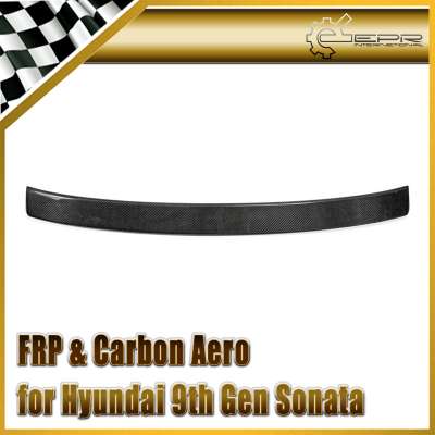 For Hyundai 9th Gen Sonata LF Carbon Fiber Rear Window spoiler Trim carbon roof